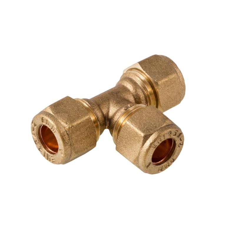 Securplumb Compression Tee 15mm Securplumb Compression Tee 15mm